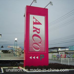 Outdoor Media Vinyl Ad Vertical Stand Free Tri-Vision Lightbox Aluminium Billboard