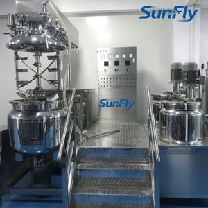 200L Cosmetic Machine Blender vacuum Cosmetic Cream Mixer with Hydraulic Lifting