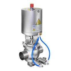 Food Grade Double Seat Valve Mixproof Valve Manifold with Digital Positioner