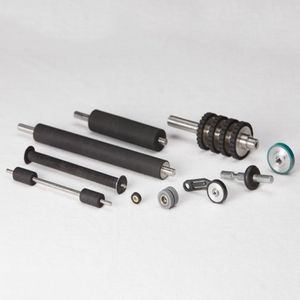 Molding Custom Polyurethane Coated Roller / Bearing Rubber Roller