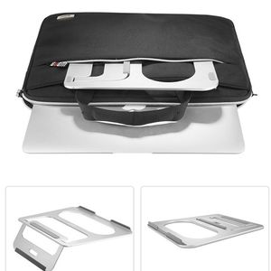Premium Metal Laptop Stand with Silicone Pads for Office and Home Laptop Use
