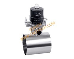 Sanitary Stainless Steel Radial Tank Bottom Diaphragm Valve SS316L T Type