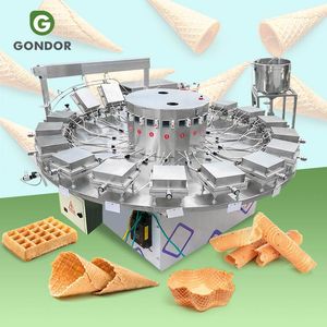 Gas Heated Automatic Manual Crispy Ice Cream Egg Roll Biscuit Cone Corn Pancake Waffle Wafer Stick Making Machine