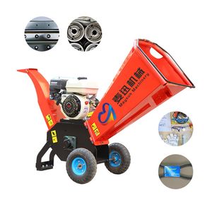 Mobile Diesel Engine Wood Chipper Shredder Branch Wood Chip Crusher Machine