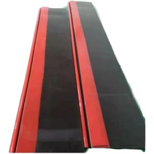 Orange Black Wear-Resistant Rubber and PU Spill-Proof Apron for Conveyor Belts