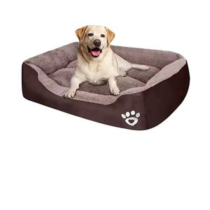 Square Washable Ultra Soft Wholesale Orthopedic Waterproof Luxury Large Pet Cat Human Dog Bed Rectangle Breathable Nest