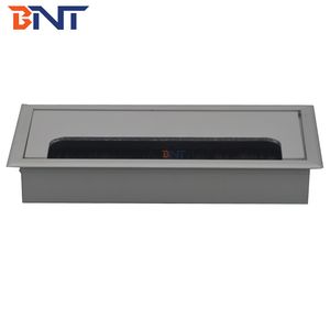 Aluminum Alloy Grommet Cable Connect Distribution Square Box Wire Cable Grommet Box for Office Table