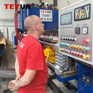 8 Inch/2200mt Hydraulic Aluminum/Copper Extrusion Press Extruder Machine for Making Aluminum Window&Doors/Solar Panel Profiles