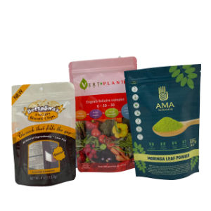 Food Stand up Pouch Packaging Bag China Manufacturer Customized Printing Ziplock Nuts Snack Chips Coffee Packaging Plastic Bag with Resealable Zipper