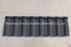 Stone Coated Steel Roofing Tiles Colorful Aluminized Zinc Steel Roofing Sheet Milan Tile Stone Coated Metal Roof Tile