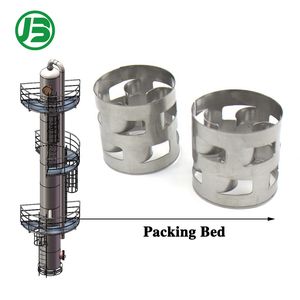 SS304 316 Stainless Steel Pall Rings for Chemical Scrubbers & Towers Metal Tower Packing