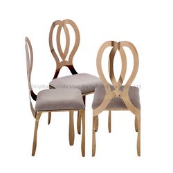 New Design Butterfly Back Luxury Stainless Steel Banquet Wedding Chair