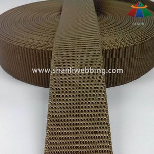 5cm Heavyweight Ladder Weavy Type Khaki FDY Nylon Webbing for Waistband Belt