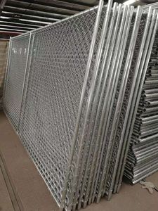 Galvanized Chain Link Fence Gate