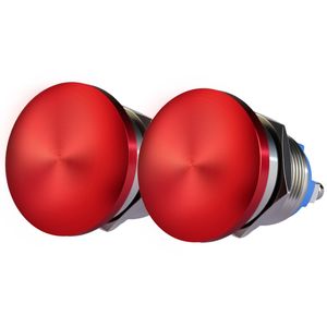 22mm Button IP68 Waterproof No Momentary Stainless Metal Mushroom Push Button Switch