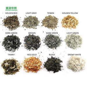 High Quality 3-5mm Golden/Black Natural Mica Sheet for Wall Decoration