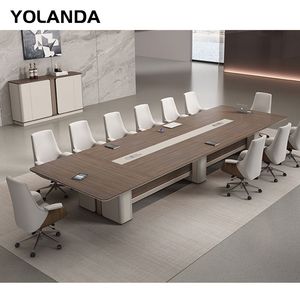 Yolanda Factory Directly Sales Modern Office Furniture Office Meeting Desk Long Training Conference Table Meubles De Bureau