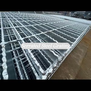 Anti-Corrosion Serrated Steel Grating for Sewage Treatment Plant