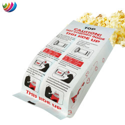 China Factory Wholesale High Quality Logo Printed Greaseproof Custom Microwave Popcorn Food Paper Bag