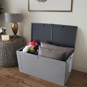 Durable PP and Steel Material Lockable Plastic Storage Garden Box