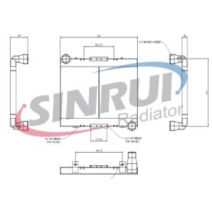 Atlas Copco/Epiroc Dml60 Drill Rig Charge Air Cooler Suits for Cummins Engine 2657800453