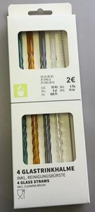 Borosilicate Glass Thread Straw