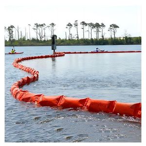 PVC Spill Containment Boom Nearshore Calm Waters Solid Float Type Oil Boom