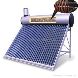 Calentador De Agua Solar Evacuated Tube Pressurized Solar Geyser Water Heater with Copper Coil Inside The Tank