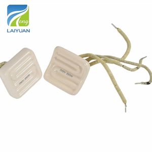 Laiyuan 60*60 Industrial IR Heating Element 240V 250W Flat Hollow Infrared Ceramic Heater with K Thermocouple