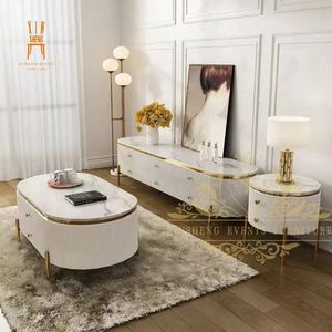 Hot Selling Living Room Marble Luxury Modern TV Stand