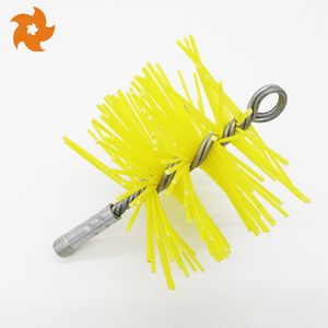 Durable Stainless Steel Chimney Cleaning Brush with Sturdy Nylon Bristles