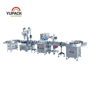 Automatic Powder Can Filling Line with Bottle Unscrambler Auger Filler Can Seamer Laser Coding and Collection Table