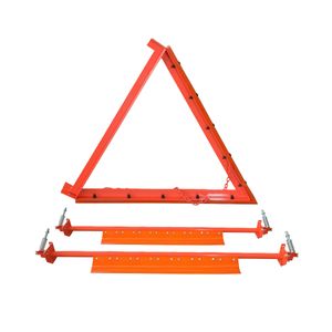 Conveyor Cleaner Assembly with Steel Roller Mounting and Rubber Blade Adjustment Mechanisms.