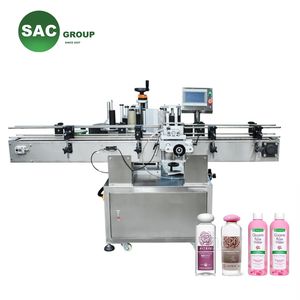 Automatic Tin Bottle label Machine Can Paper Wet Glue Labeling Machinery