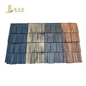 Sangobuild Building Materials Antique Modern Chinese Style Roof Grey Polymer Shake Tiles