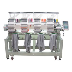 Industrial Use Computerized 12/15 Needles 400*500mm Hat 4 Heads Embroidery Machine for T-Shirt/Bags/Socks/Cap