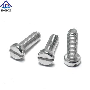 Professional Production Stainless Steel 304 316 DIN85 Slotted Pan Head Machine Screws