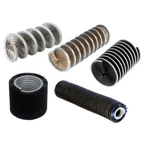 Industrial Tomato Cleaning Fruit Washing Machine Nylon Round Rotating Cylinder Spiral Cleaning Brushes