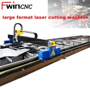 Fwincnc Fiber Laser Cutting Machine 6000 Watt Stainless Steel Metal Plates 20000W Sheet Cutter 12m Gantry
