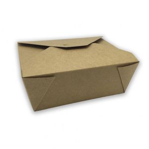 Disposable Food Packing Corrugated Cardboard Brown Paper Box