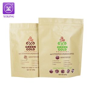 Cafe Bean Packaging Stand up Pouch Zippe Paper Bag