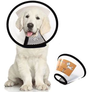 Soft Pet Elizabethan Collar Comfortable Fabric Recovery Cone Lightweight Protective Collar for Cats and Small Dogs