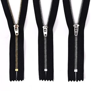 Custom 4.5yg 4yg Stainless Steel Semi Auto-Lock Metal Zipper for Jeans South America Market