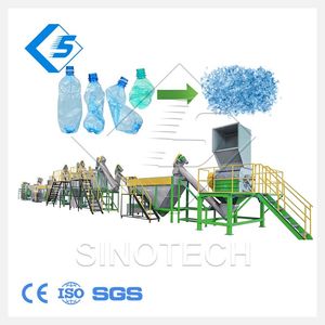 Sinotech Pet Bottle Scrap Flakes Plastic Bottle Film Recycling Line Packing Plastic Film PP Pet LDPE HDPE Recycling Machine/Line/System