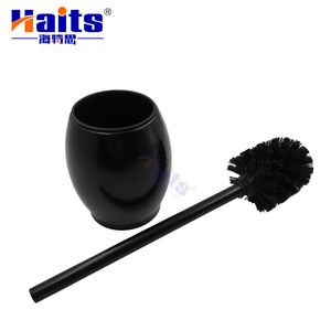 Bathroom Fitting Black Color Stainless Steel Toilet Brush Holder Set