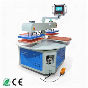 Rotary Pneumatic Heat Press Machine Dual Platen for Industrial Textile Sublimation