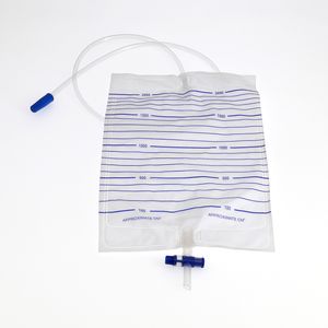 Disposable Medical Sterile/ Non-Sterile 1000ml/ 1500ml/ 2000ml Push-Pull Valve/ Pushing Valve/ Cross Valve/ T Valve/ Twist Valve Urine Bag with CE/ISO/FDA