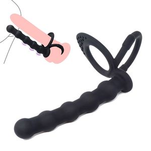 Factory Direct Sales Cross-Border Hot-Selling Sex Ring Wearable Anal Plug Delay Ejaculation Cock Prostate Massager Ring