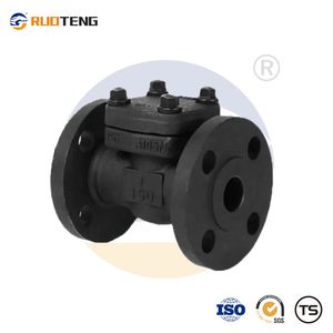 [Ruoteng] Forged Steel Flange Swing Check Valve Connection A105 Material Pn16/25/40 150lb