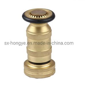 Hongye 1-1/2" Forged Brass Adjustable Jet Spray Fog Fire Fighting Nozzle